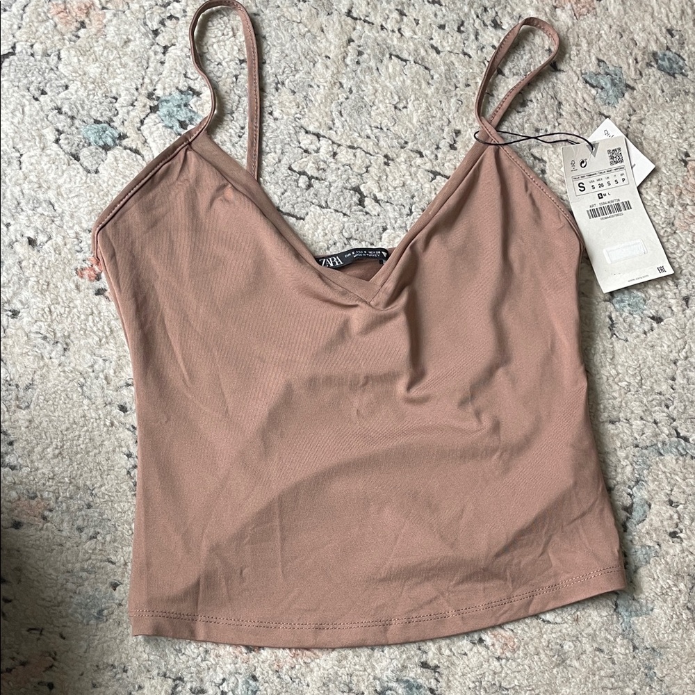 Zara Women's Brown Camisole Top